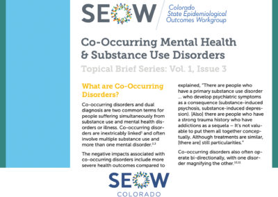 Co-Occuring Mental Health and Substance Use Disorders